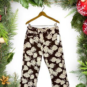 BDG Urban Outfitters Strawberry Block Print Bootcut Jeans Women's Size 29